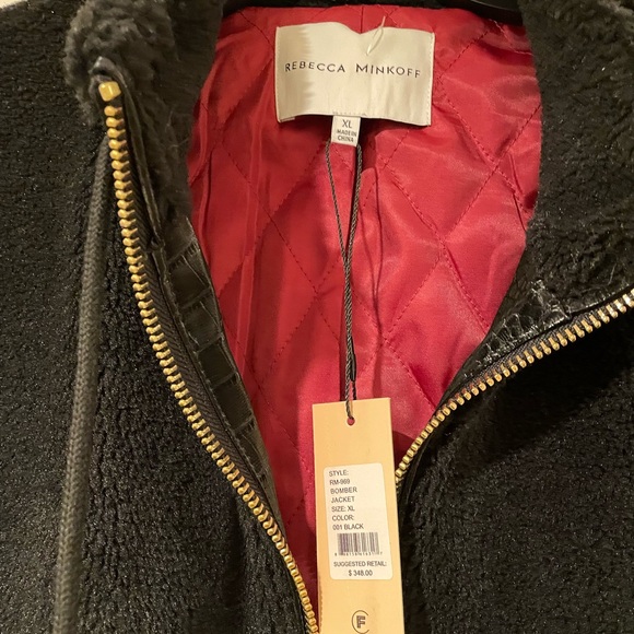 Rebecca Minkoff cozy teddy jacket. Size XL Brand new. - Picture 4 of 5